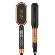 اتو و حالتدهندهی مو حرفه ای انزو پروفیشینال مدل EN-3894 2in1 به همراه برس حرارتی