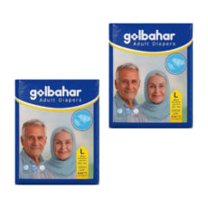 پوشینه چسبی بزرگسال گلبهار کد 02 سایز لارج دو بسته 10 عددی