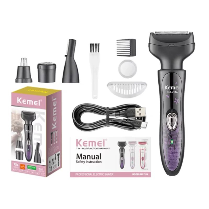 اصلاح موی بدن بانوان کیمی مدل KM-7114 PROFESSIONAL