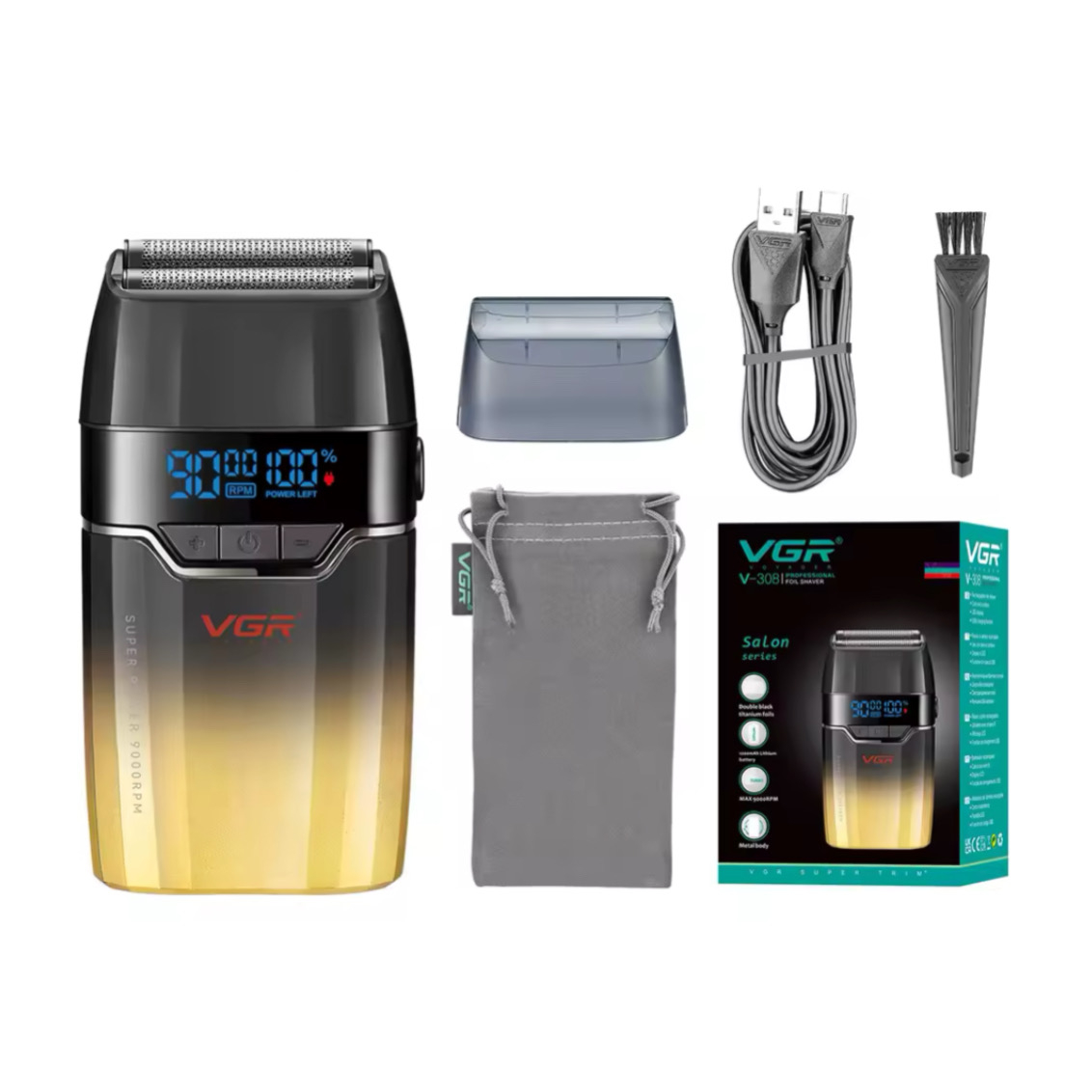 ماشین اصلاح موی صورت شارژی وی جی ار مدل V-308