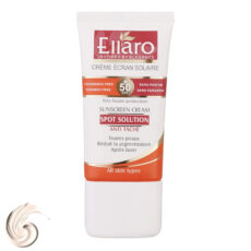 کرم ضد آفتاب و ضد لک بدون رنگ الارو SPF50 مدل Spot Solution محافظ UVA ،UVB، مناسب انواع پوست تحت لیسانس حجم 40 میلیلیتر
