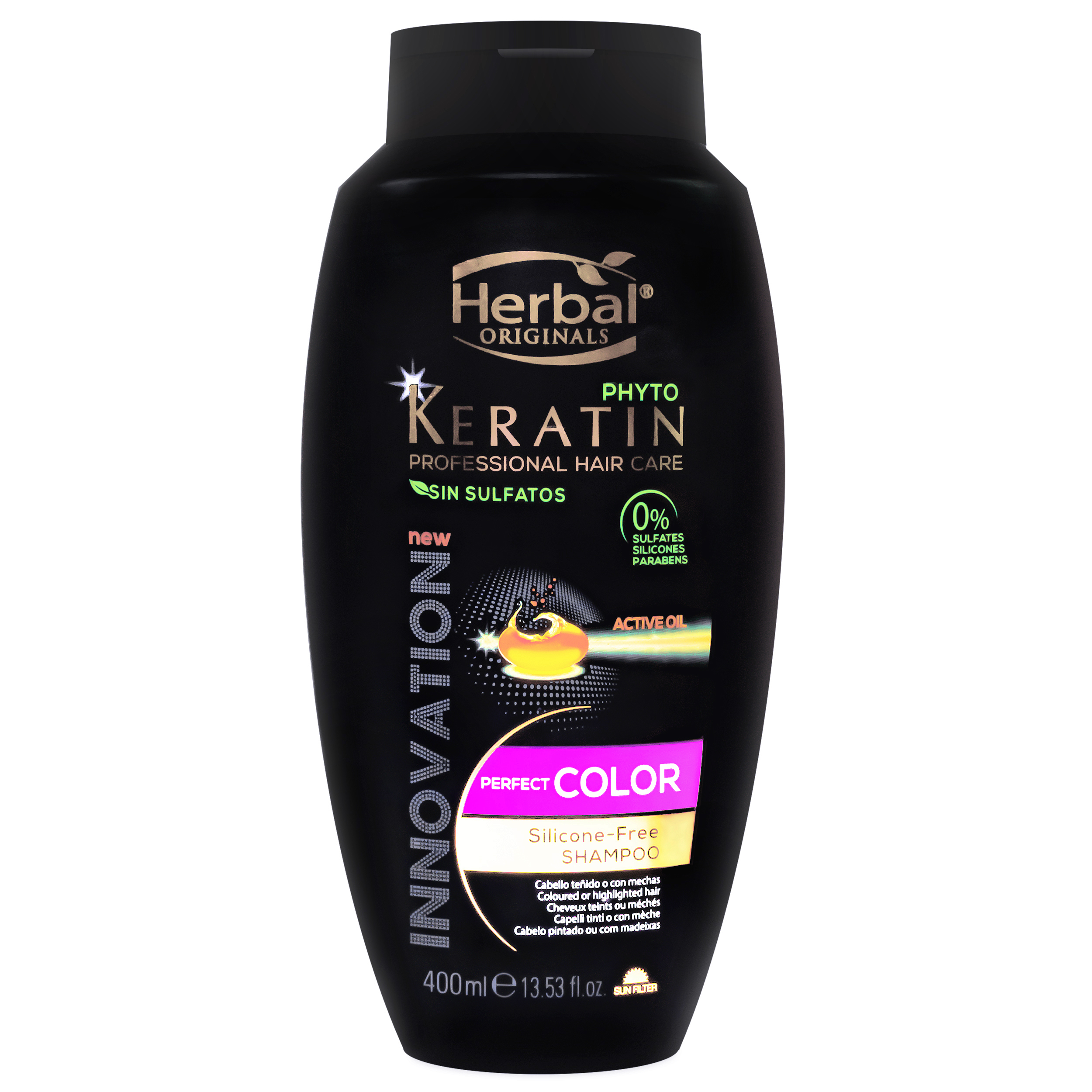 شامپو تثبیت کننده رنگ مو هربال مدل Protection حجم 400 میلی لیتر