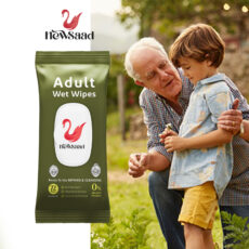 دستمال مرطوب بزرگسالان نیوساد مدل Adult3 سه بسته 72 عددی