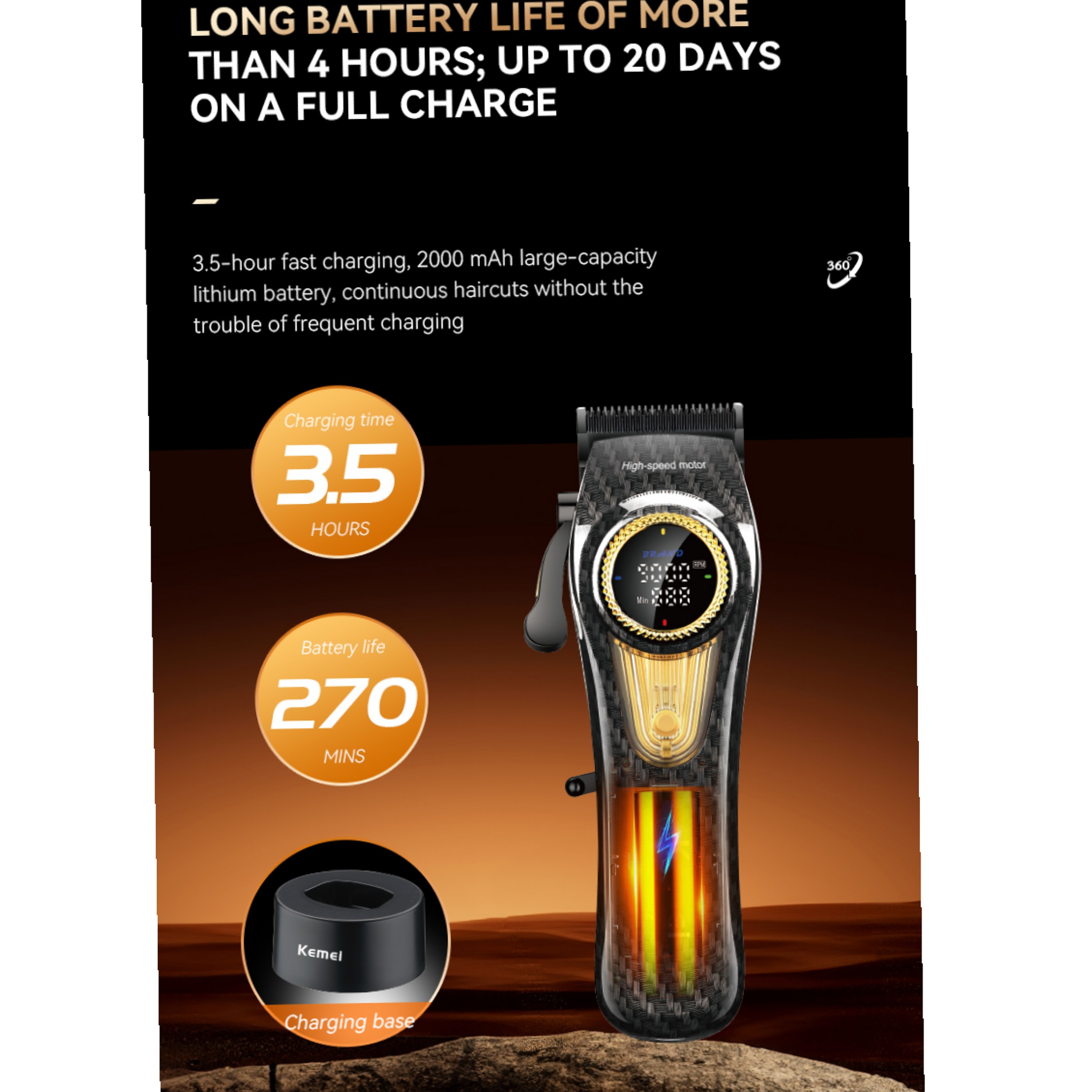 ماشین اصلاح موی سر و صورت کیمی مدل KM-2242