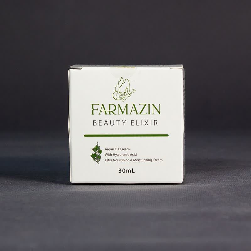 کرم مرطوب کننده دست و صورت فارمازین مدل روغن آرگان مناسب برای پوست خشک حجم 30 میلی لیتر مجموعه دو عددی