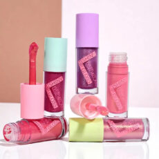 رژ لب مایع کوین اند کوکو مدل شاینی شماره 055 مجموعه 5 عددی