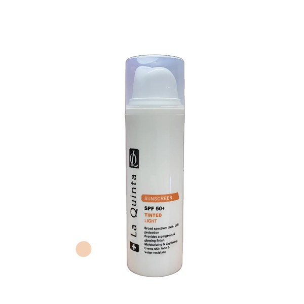 کرم ضد آفتاب رنگی لاکویینتا SPF 50 مدل LT مناسب برای انواع پوست حجم 50 میلی‌ لیتر