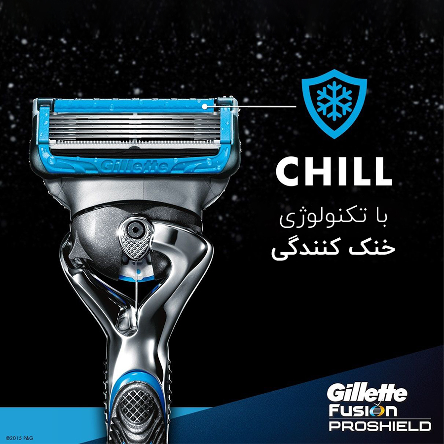 خود تراش ژیلت سری PROSHIELD HANDLE مدل FUSION5+1