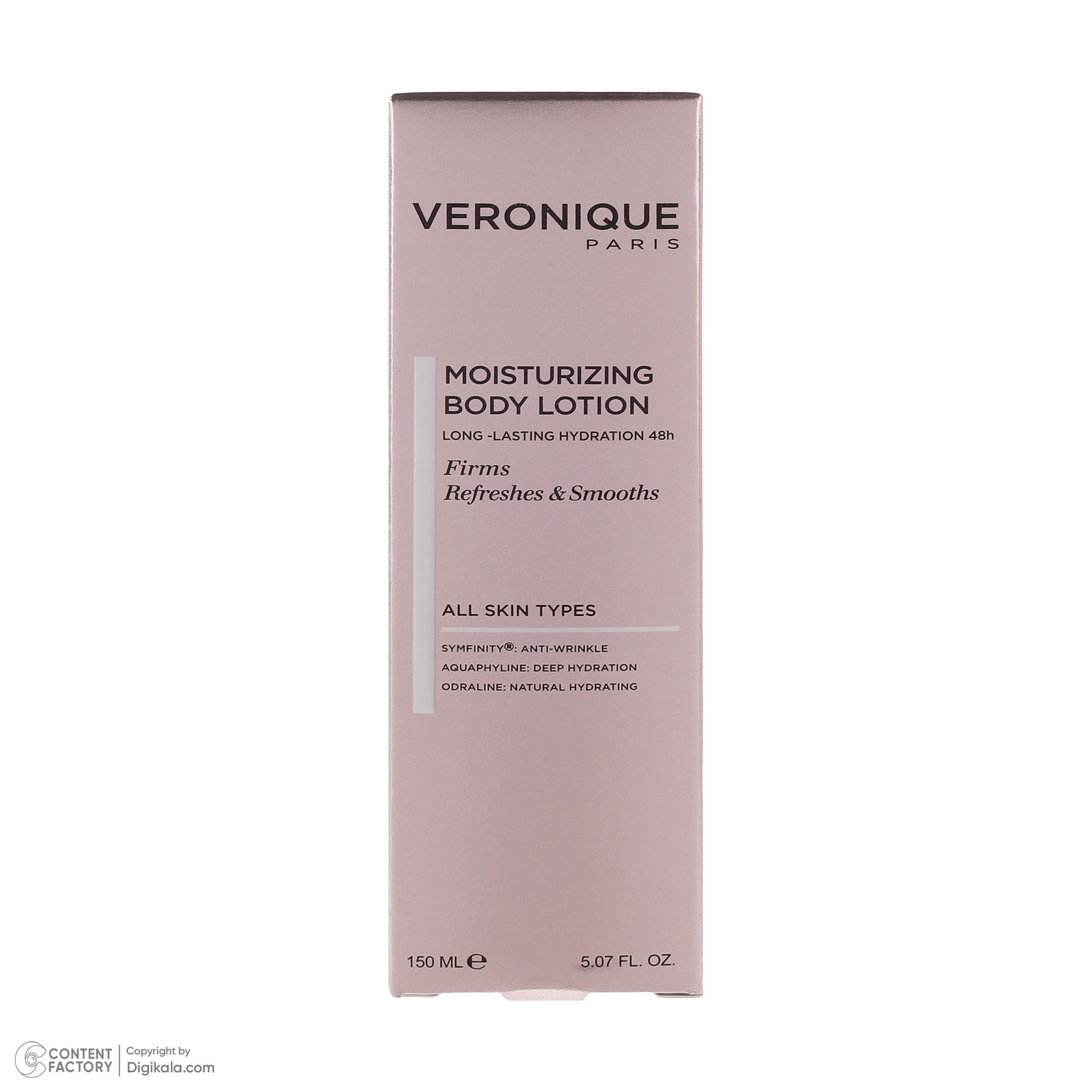 لوسیون بدن ورونیک مدل مرطوب کننده حجم 150 میلی لیتر