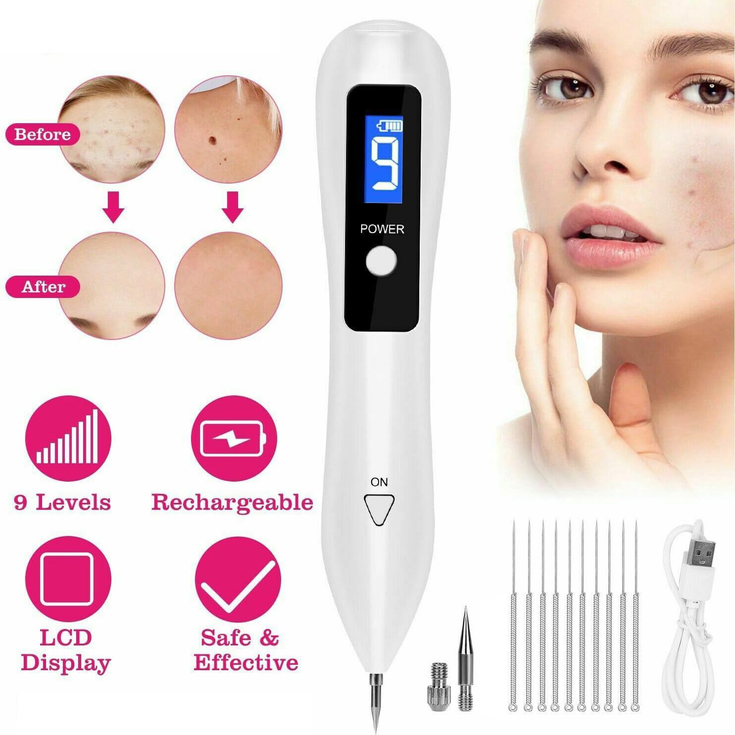 قلم پاک سازی پوست مدل 9LEVEL-POWER