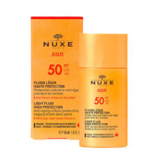 فلوئید ضد آفتاب بی رنگ نوکس SPF50 مدل LIGHT مناسب پوست های چرب و مختلط حجم 50 میلی لیتر