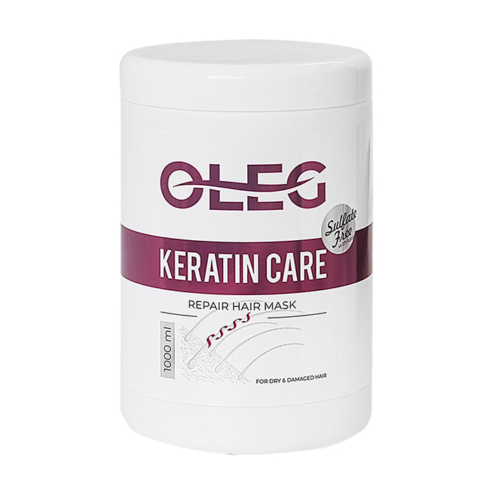 ماسک مو اولگ مدل REPAIR مناسب برای موهای کراتین شده حجم 1000 میلی لیتر