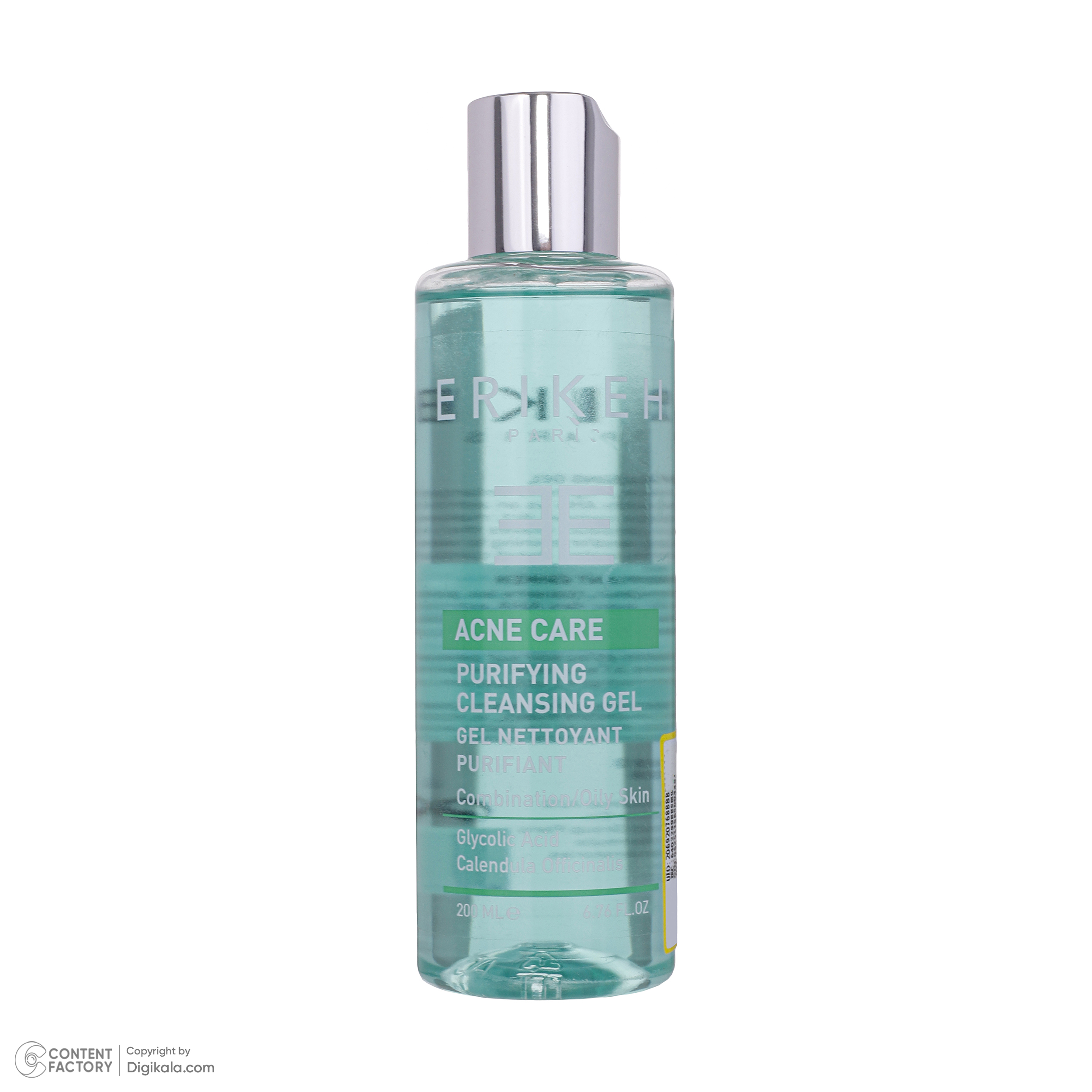 ژل پاک کننده آرایش صورت اریکه مدل ACNE CARE حجم 200 میلی لیتر