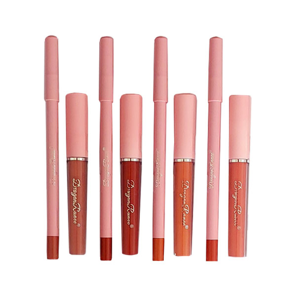 رژ لب مایع و مداد لب دراگون رانی مدل D6014 بسته 8 عددی