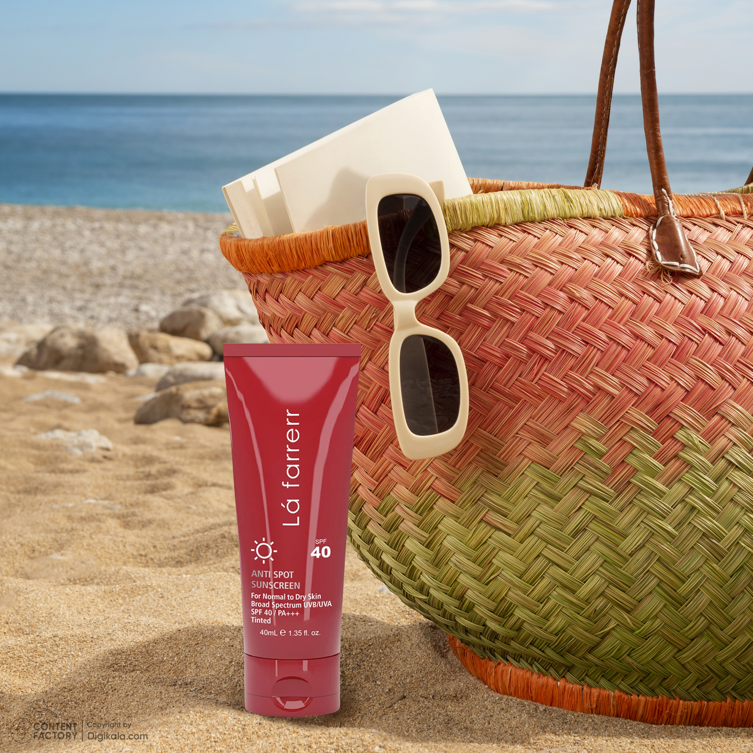 کرم ضدآفتاب و ضدلک رنگی لافارر مدل SPF40-Medium، مناسب پوستهای خشک و معمولی، حجم 40 میلیلیتر