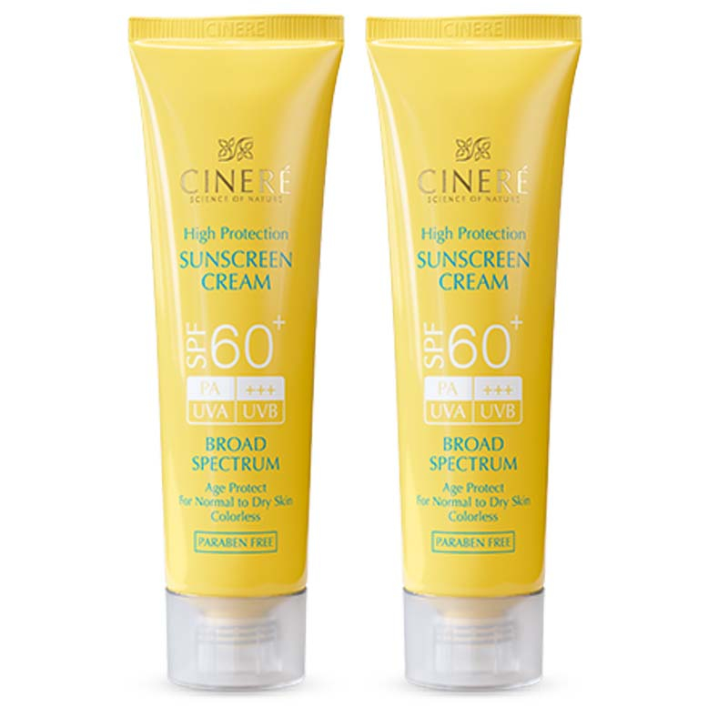 کرم ضد آفتاب سینره مدل 60 حجم 50 میلی لیتر مجموعه 2 عددی
