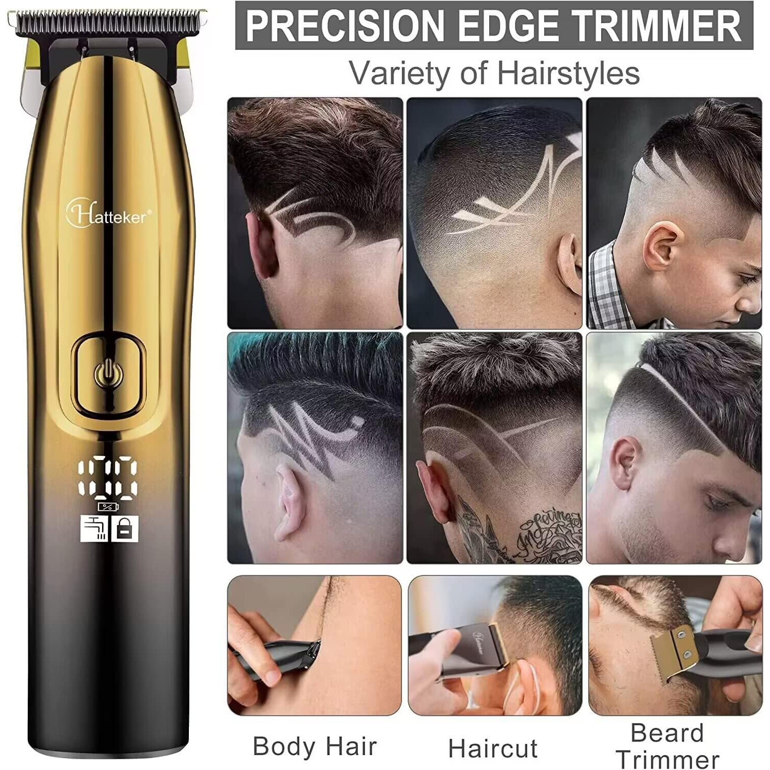 ست ماشین اصلاح موی صورت و بدن هاتکر مدل RFC-695 به همراه ماشین اصلاح موی سر