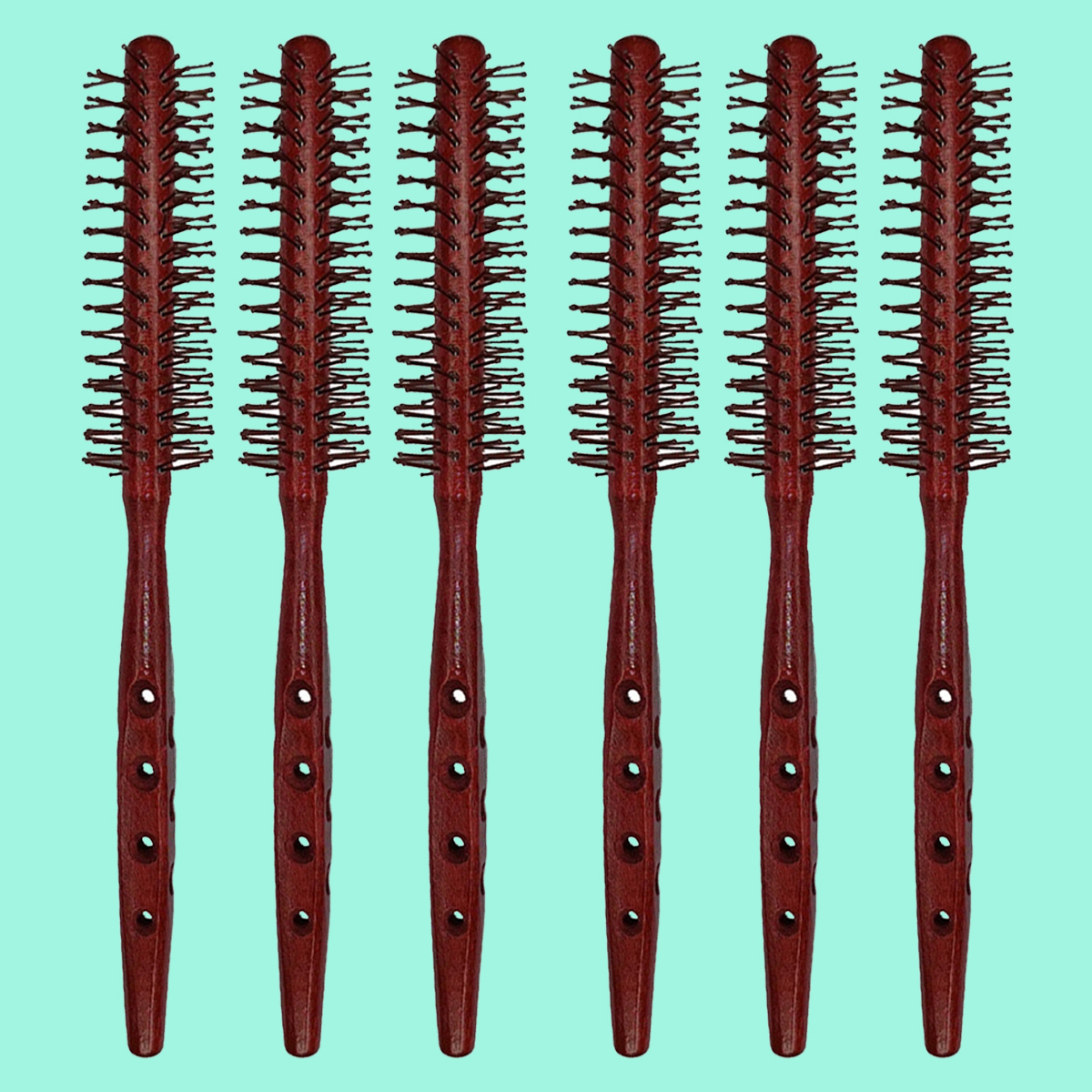 برس مو مدل گرد نسوز مجموعه 6 عددی