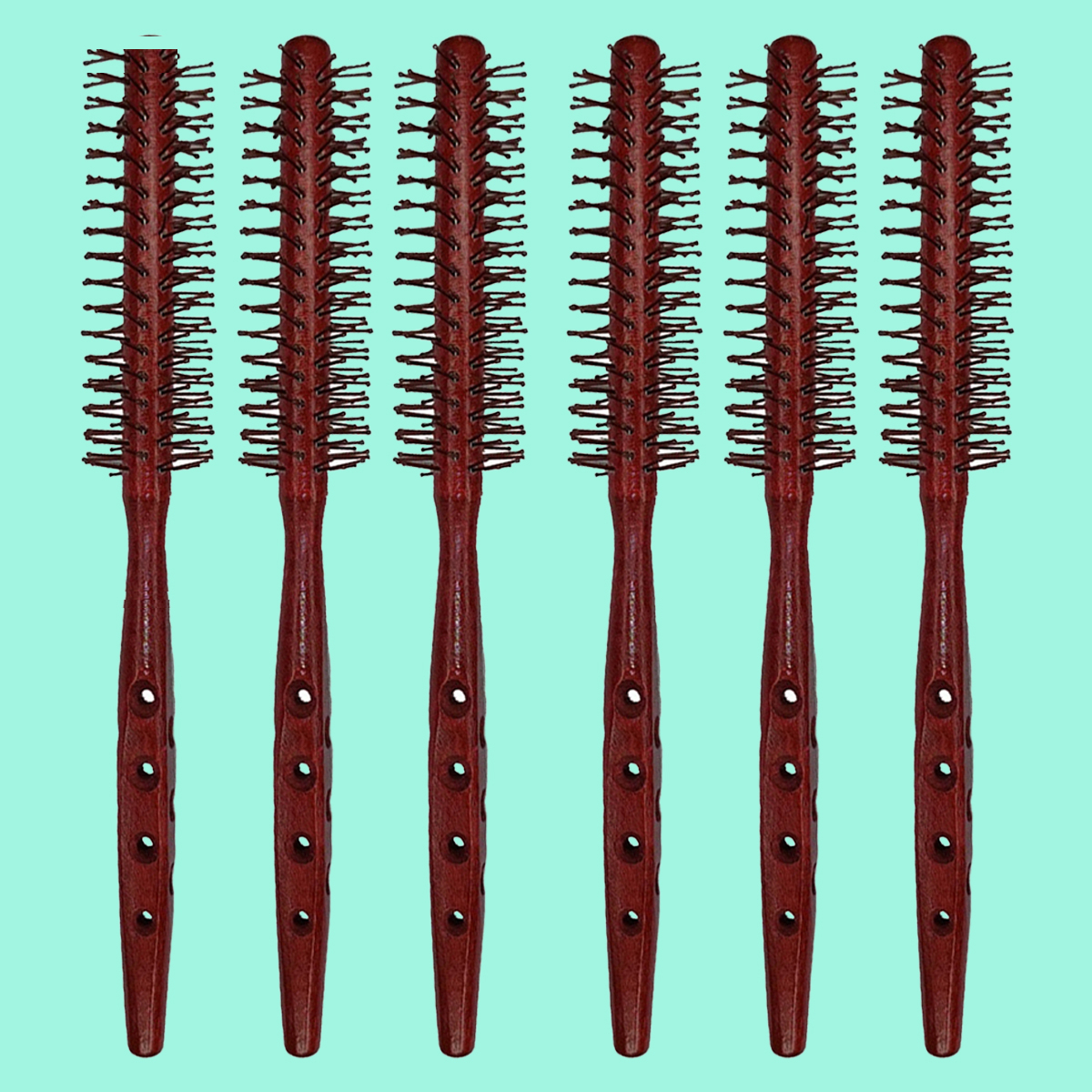 برس مو مدل گرد نسوز مجموعه 6 عددی