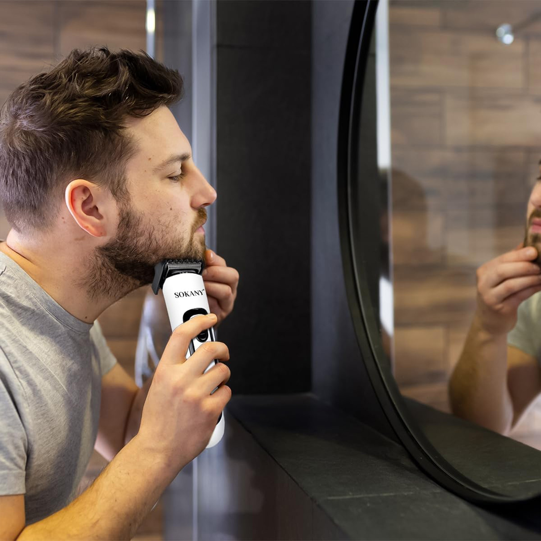 ماشین اصلاح موی سر و صورت شارژی سوکانی مدل SK-LF-9943