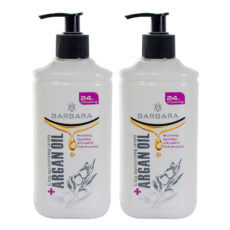 کرم مرطوب کننده باربارا مدل ARGAN OIL حجم 375 میلی لیتر مجموعه 2 عددی
