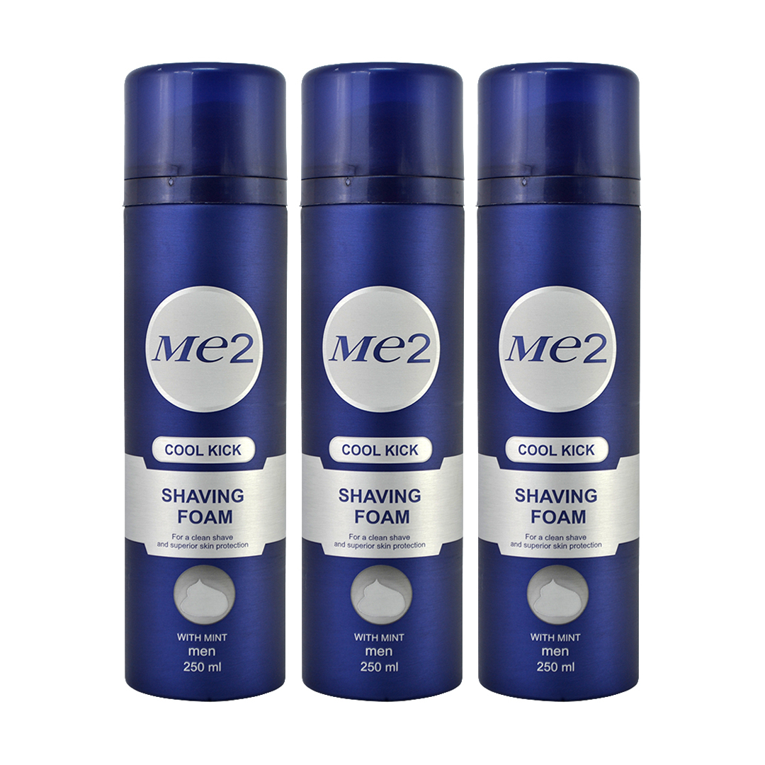 فوم اصلاح می تو مدل COOL3 حجم 250 میلی لیتر مجموعه 3 عددی