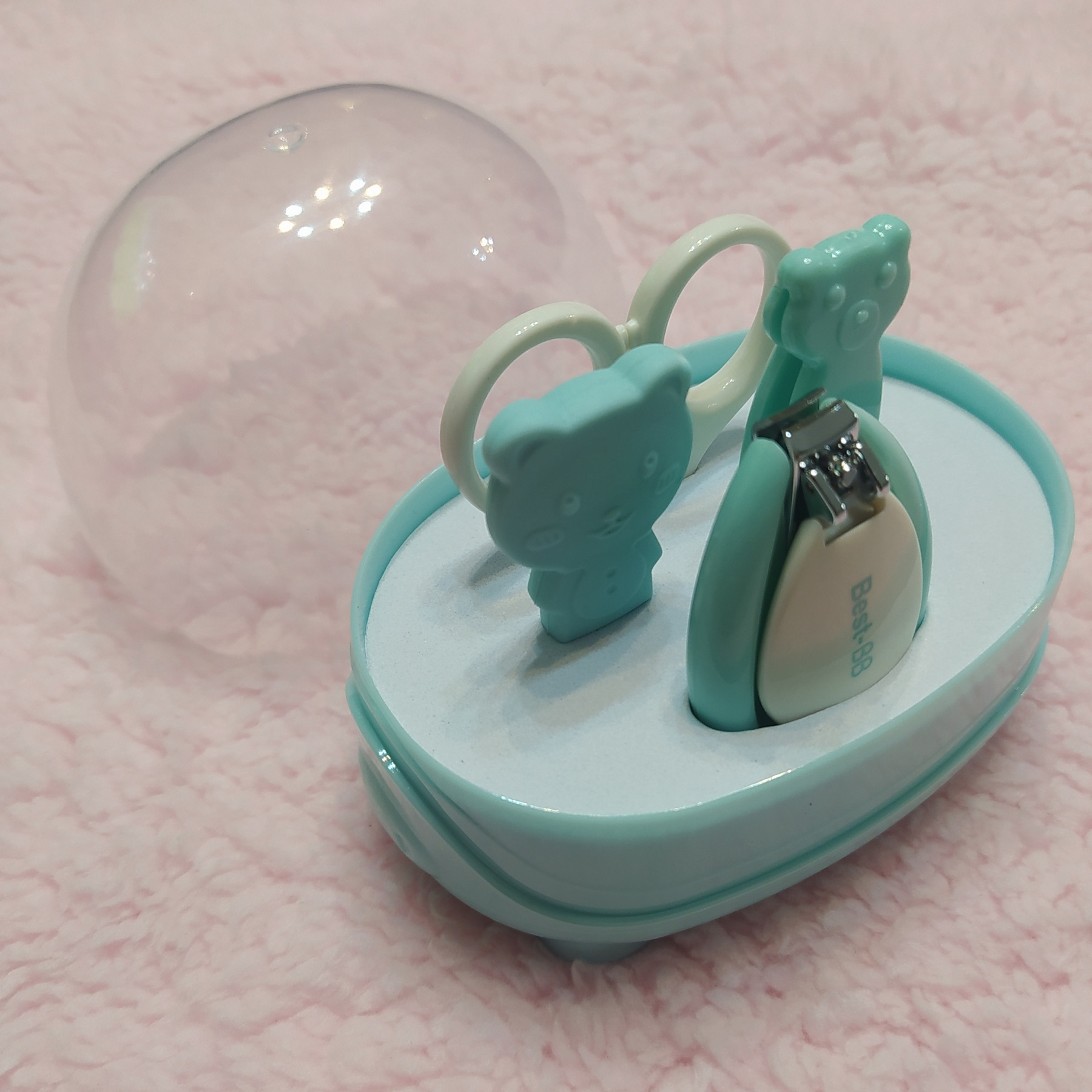 ست ناخن گیر کودک بست بیبی مدل Space Ship مجموعه 4 عددی