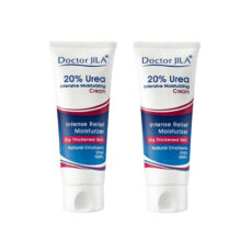 کرم مرطوب کننده دکتر ژیلا مدل اوره 20 درصد حجم 75 میلی لیتر مجموعه 2 عددی