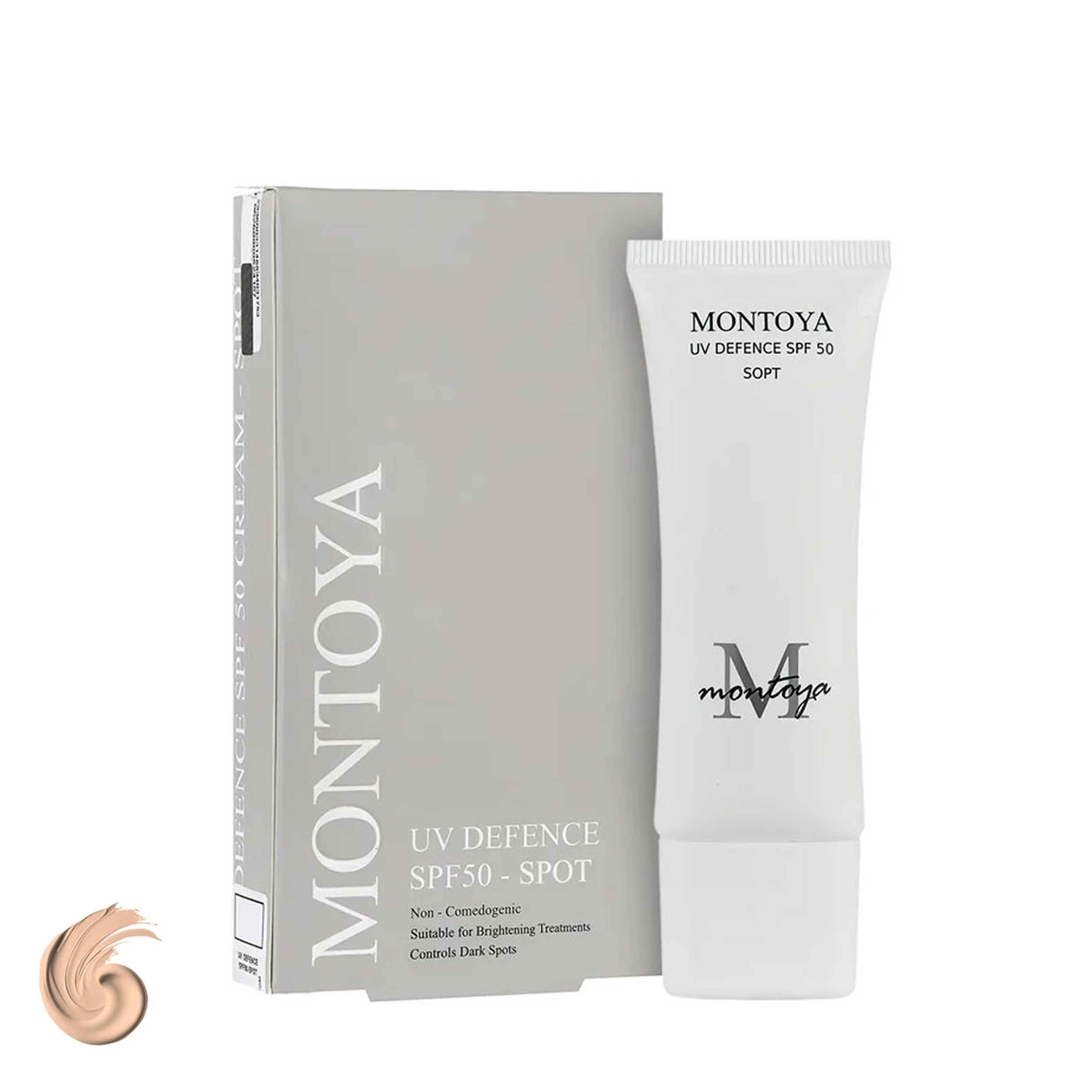 کرم ضد آفتاب رنگی مونتویا SPF 30 مدل LB DEFENCE ‌محافظ UVA ،UVB و ++++PA، ضد لک، غیر کومدون زا و دارای بافت سبک، مناسب انواع پوست‌ حجم 30 میلی‌لیتر