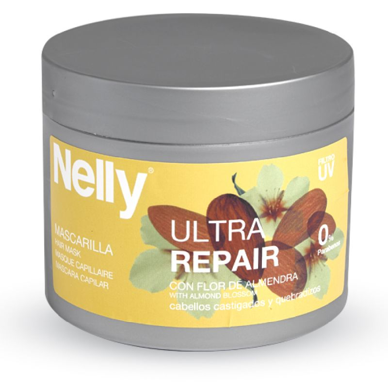 ماسک ترمیم کننده مو نلی مدل con flor de almendra حجم 300 میلی لیتر