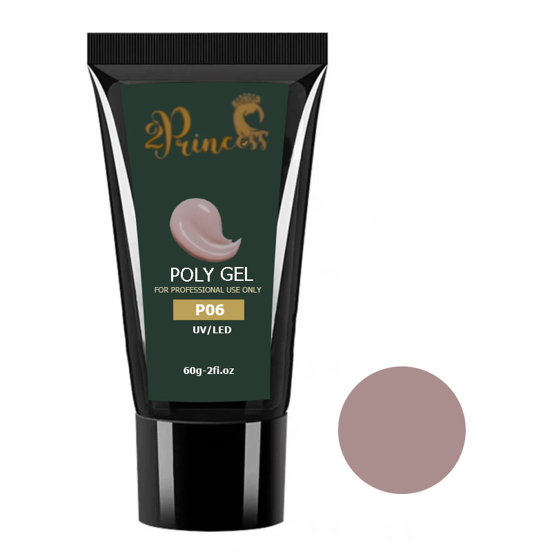 پلی ژل کاشت ناخن پرنسس مدل P06 وزن 60 گرم