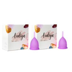 کاپ قاعدگی آندیا مدل Plus سایز متوسط مجموعه 2 عددی