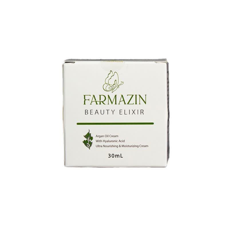 کرم مرطوب کننده دست و صورت فارمازین مدل روغن آرگان مناسب برای پوست خشک حجم 30 میلی لیتر مجموعه دو عددی