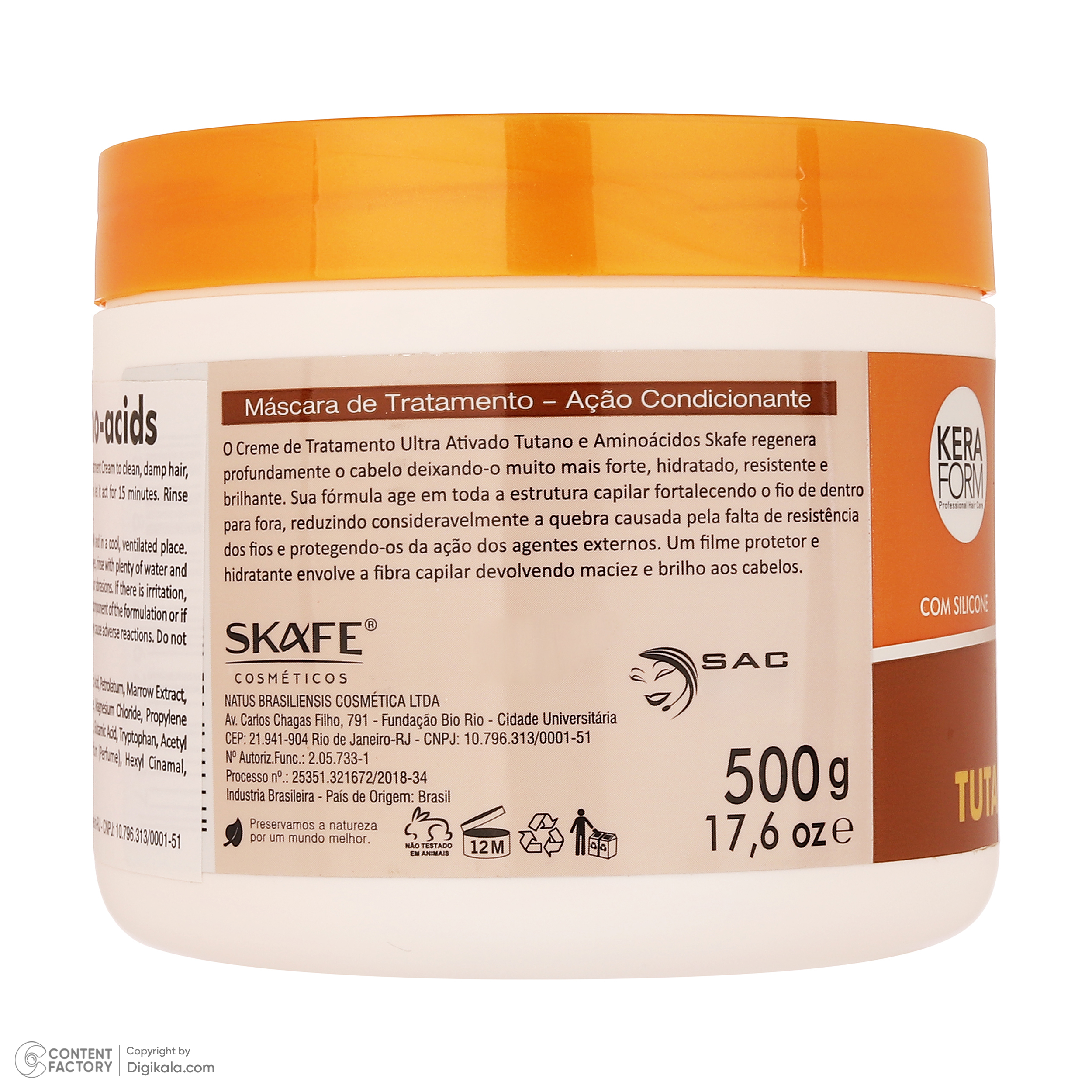 ماسک ترمیم کننده مو اسکیف مدل آدامسی مناسب برای موهای آسیب دیده و رنگ شده وزن 500 گرم