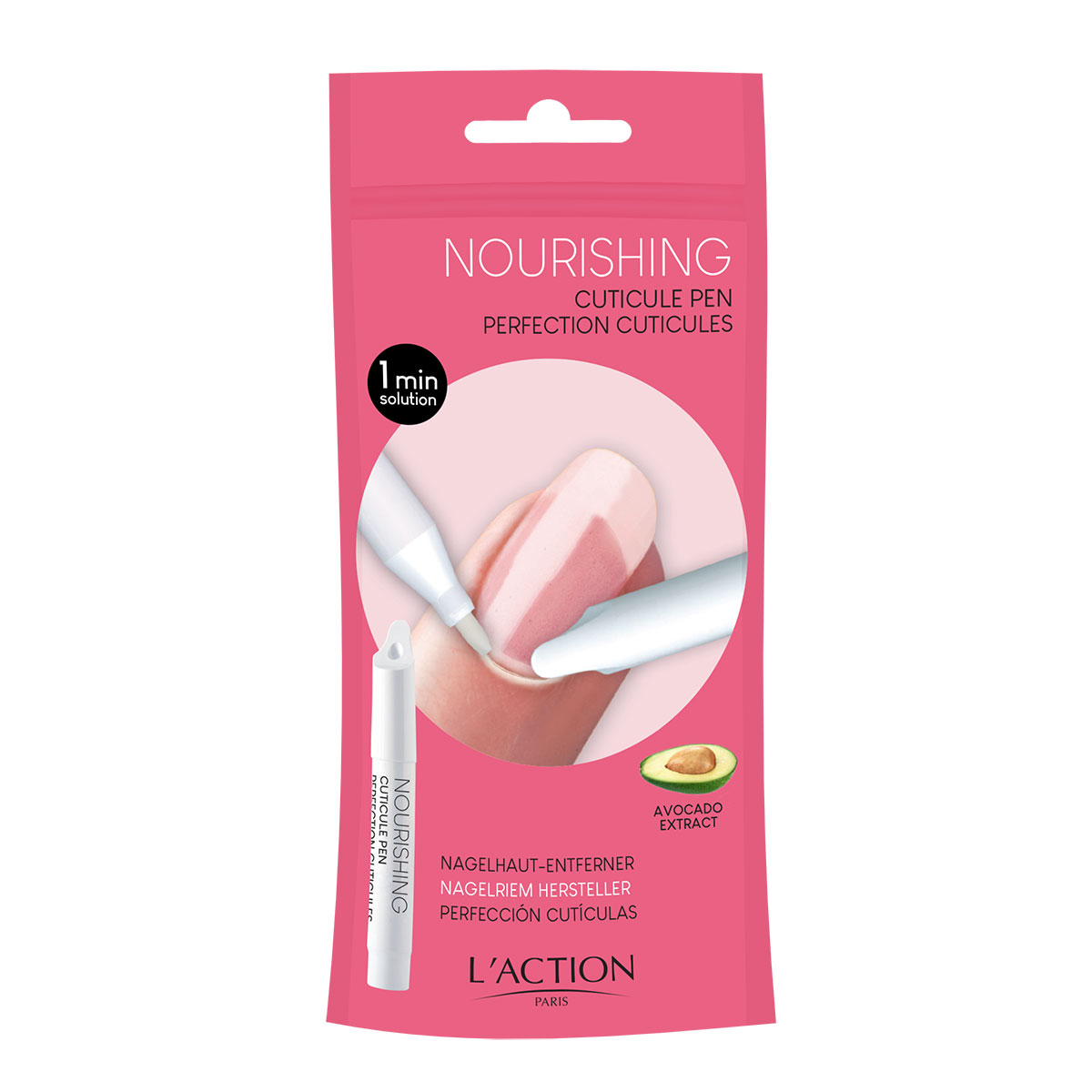 قلم ترمیم کننده کوتیکول ناخن لکسیون مدل Nourishing حجم 4 میلی لیتر