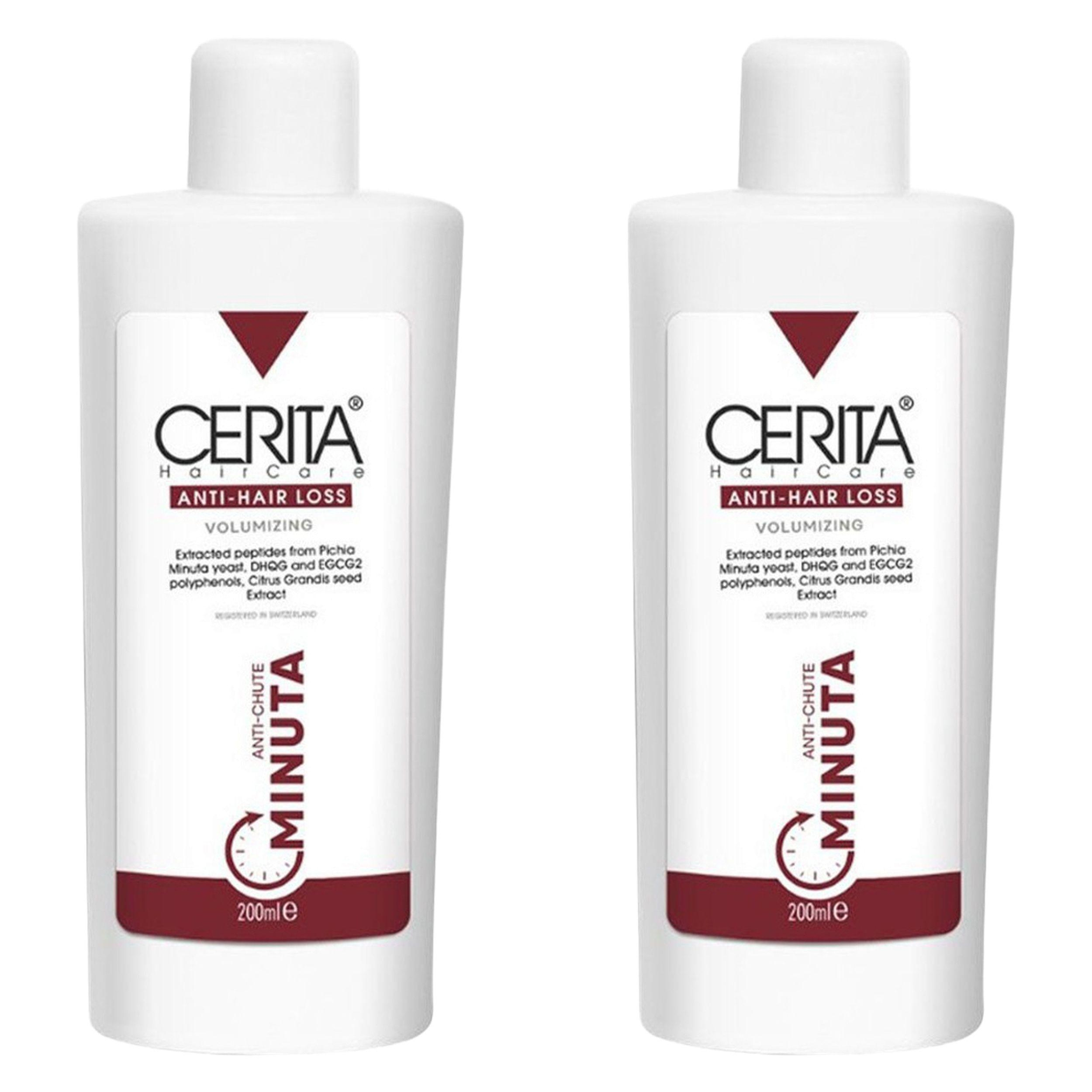 شامپو ضد ریزش مو سریتا مدل مینوتا حجم 200 میلی لیتر مجموعه 2 عددی