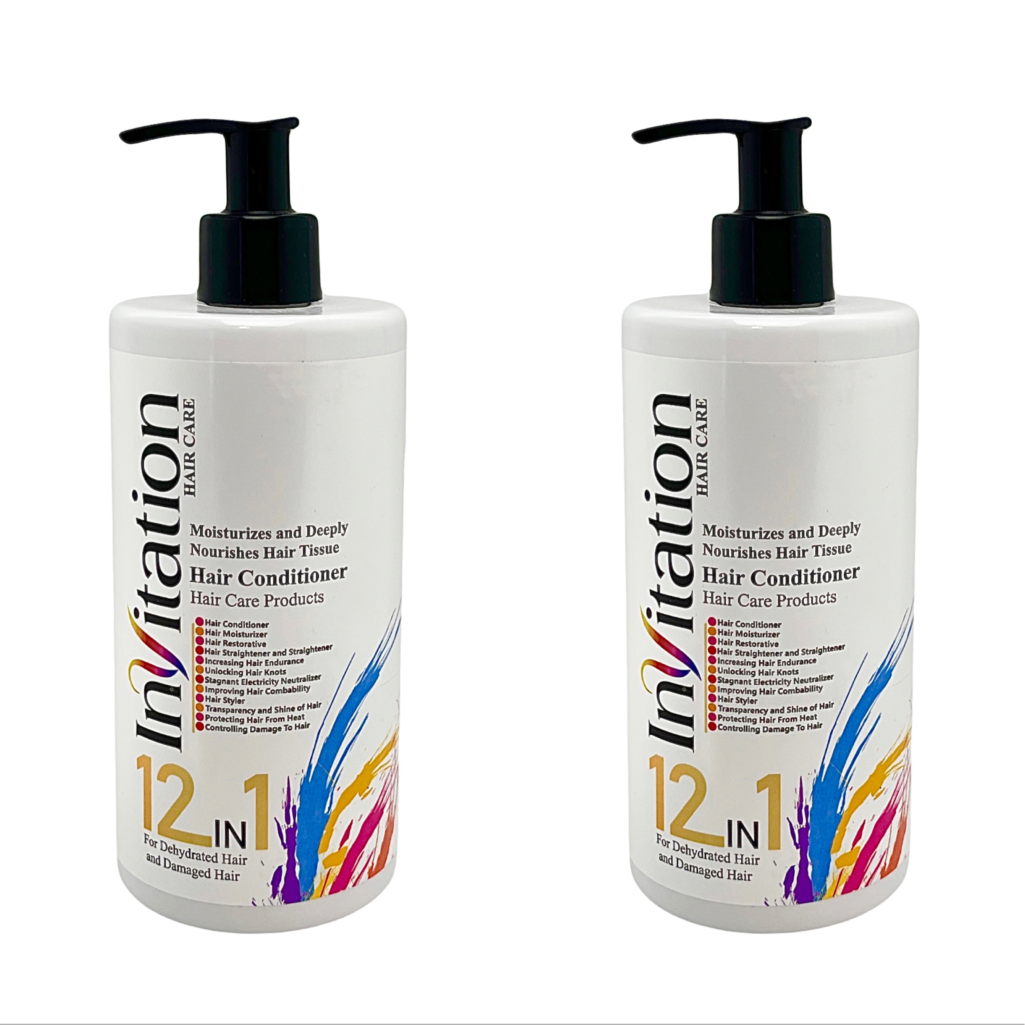 کرم مو اینویتیشن مدل 1in 12  حجم 400 میلی لیتر بسته 2 عددی