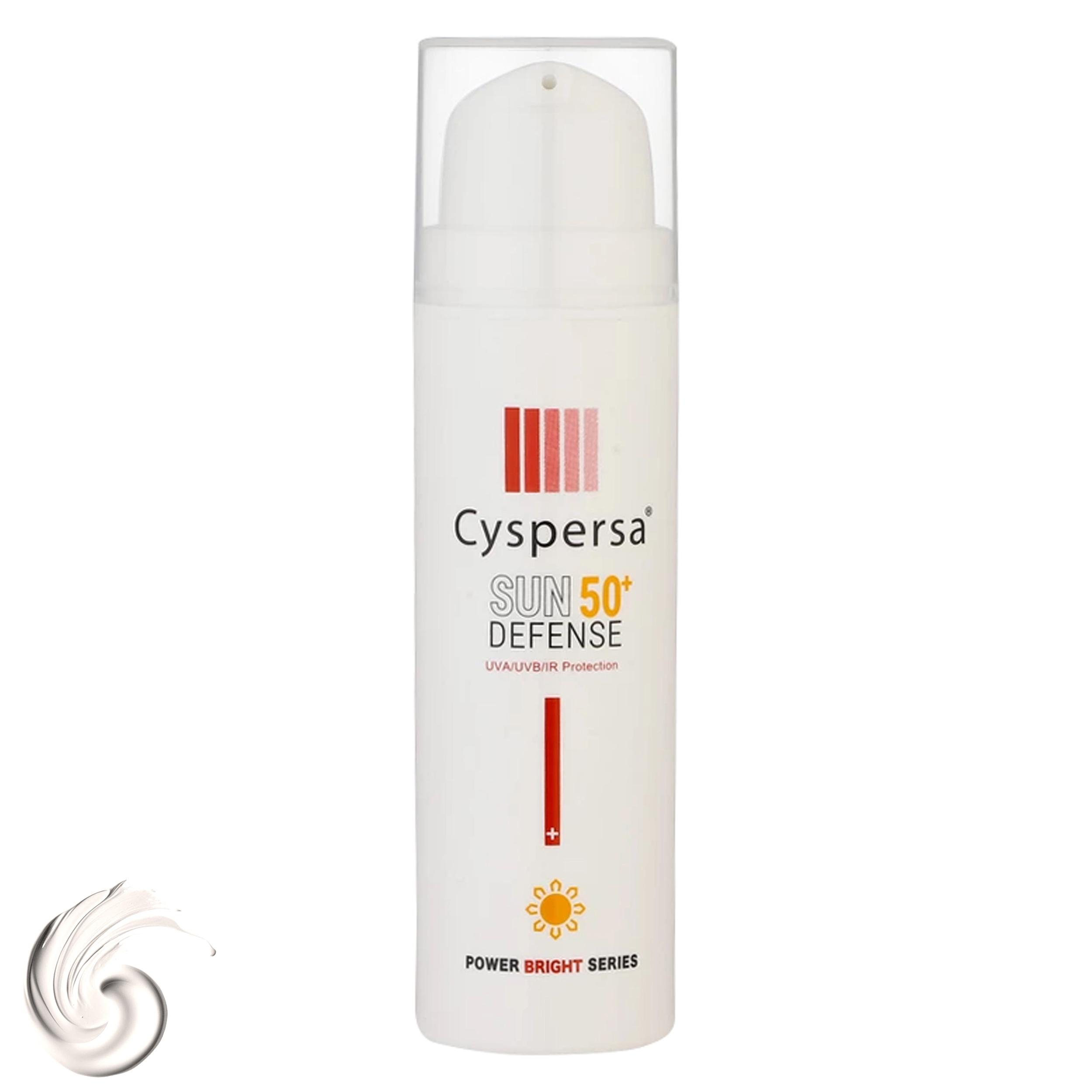 کرم ضدآفتاب بی‌رنگ سیسپرسا SPF50 مدل ضدلک مناسب برای انواع پوست، حجم 50 میلی‌لیتر