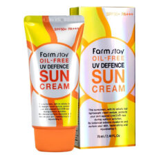 کرم ضد آفتاب بی رنگ فارم استی spf 50 مدل OIL-FREE مناسب پوست های مختلط و چرب حجم 70 میلی لیتر