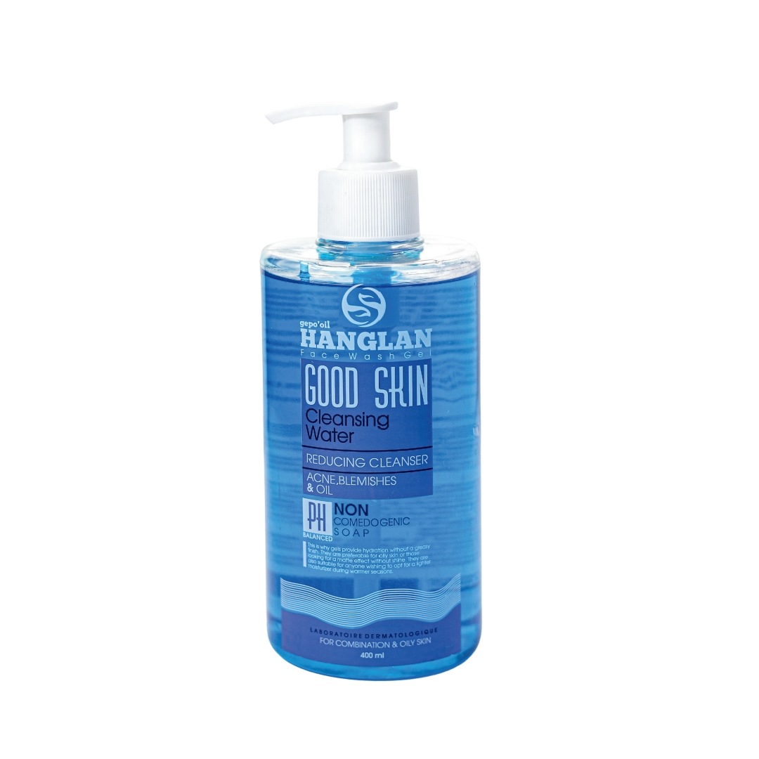 ژل شستشو صورت جي پو اويل هانگلن مدل ضد لک مناسب پوست چرب و مختلط حجم 400 میلی لیتر