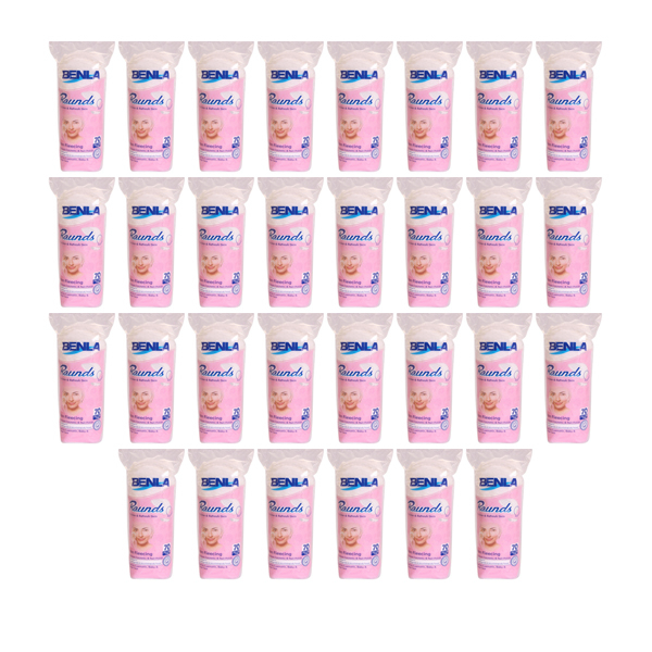 پد پاک کننده آرایش صورت بنلا مدل 01 بسته 30 عددی