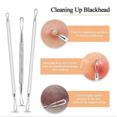 قلم پاکسازی پوست و کاشت مژه کیو وای اچ مدل derm-3199 مجموعه 10 عددی