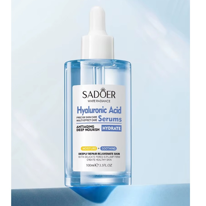 سرم پوست سادور مدل هیالورونیک اسید ویتامین سی حجم 100 میلی لیتر