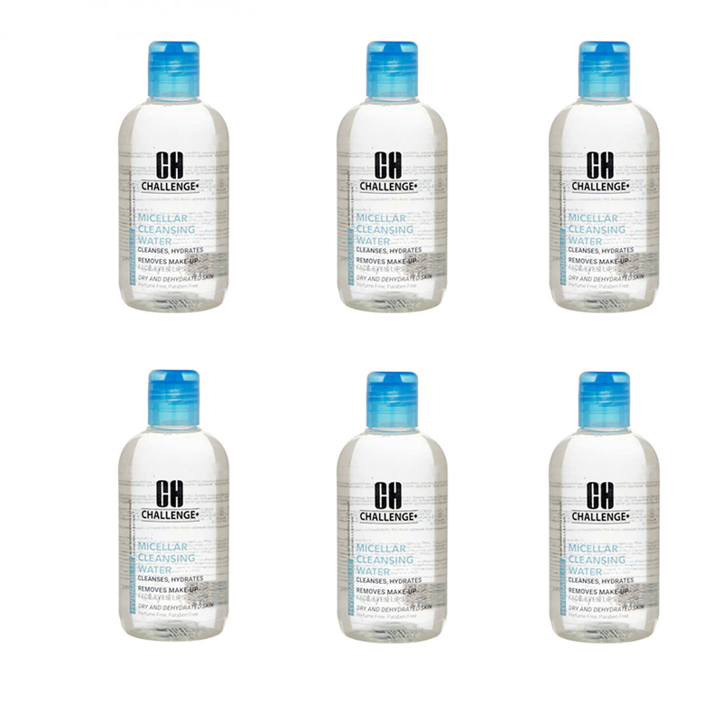 محلول پاک کننده آرایش چلنج مدل میسلار آبرسان حجم 250 میلی لیتر مجموعه 6 عددی