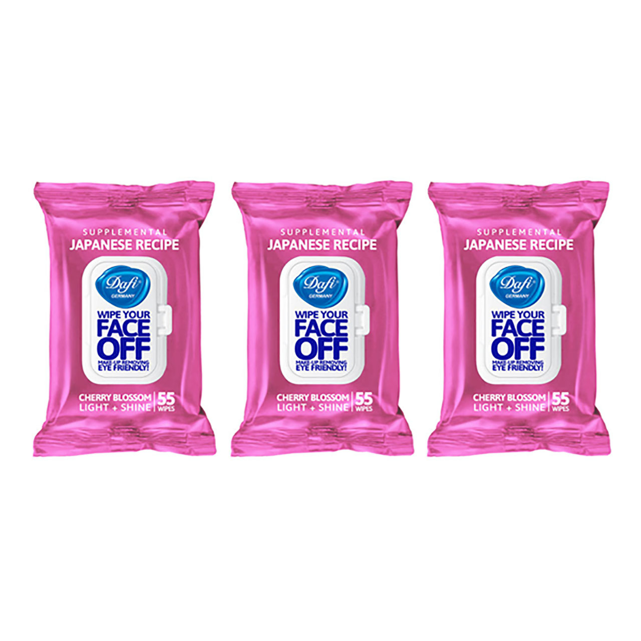 دستمال مرطوب دافی مدل JAPANESE CHERRY BLOSSOM مجموعه ۳ عددی