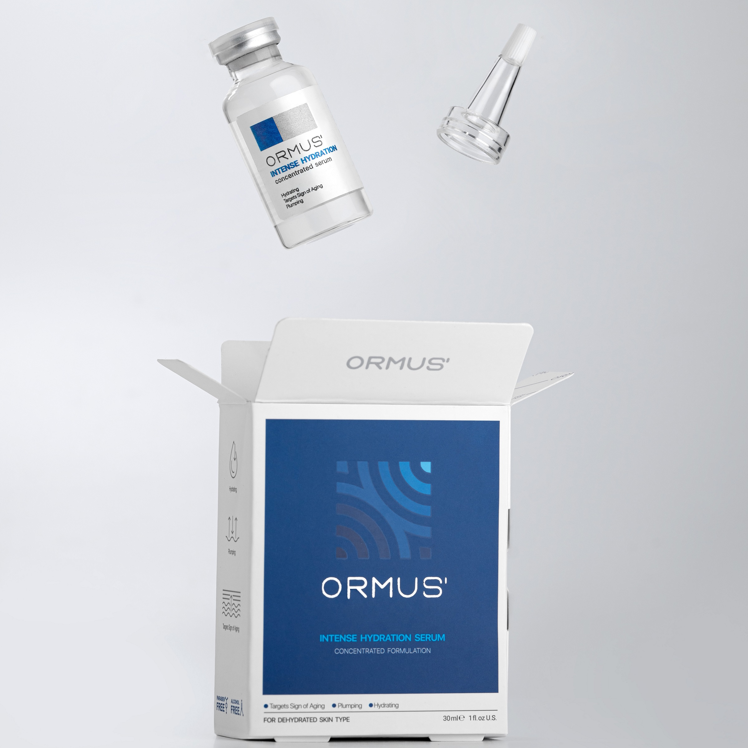 سرم پوست اورموس مدل آبرسان حجم 30 میلی لیتر