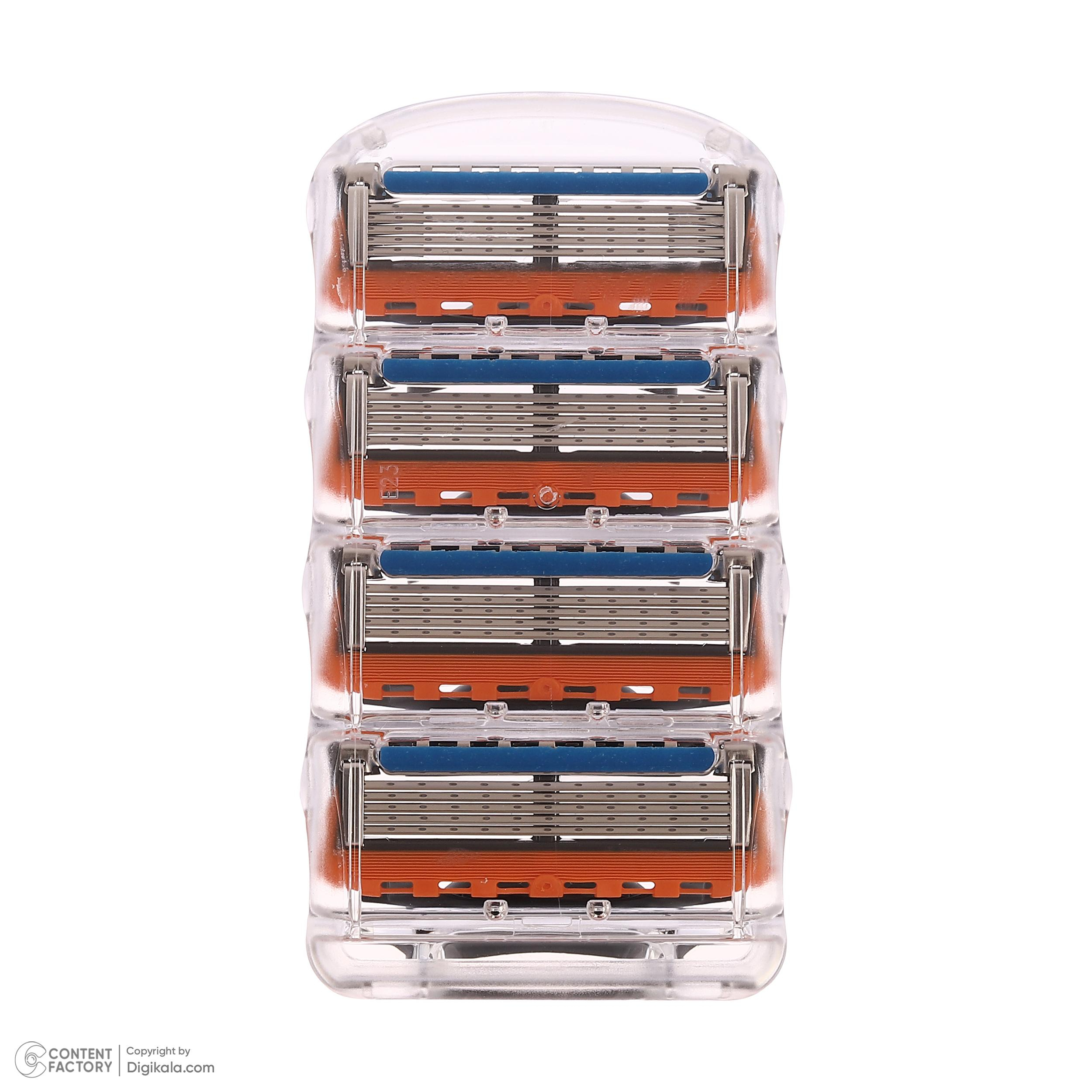 تیغ یدک ژیلت  مدل Fusion5 Power بسته 4 عددی