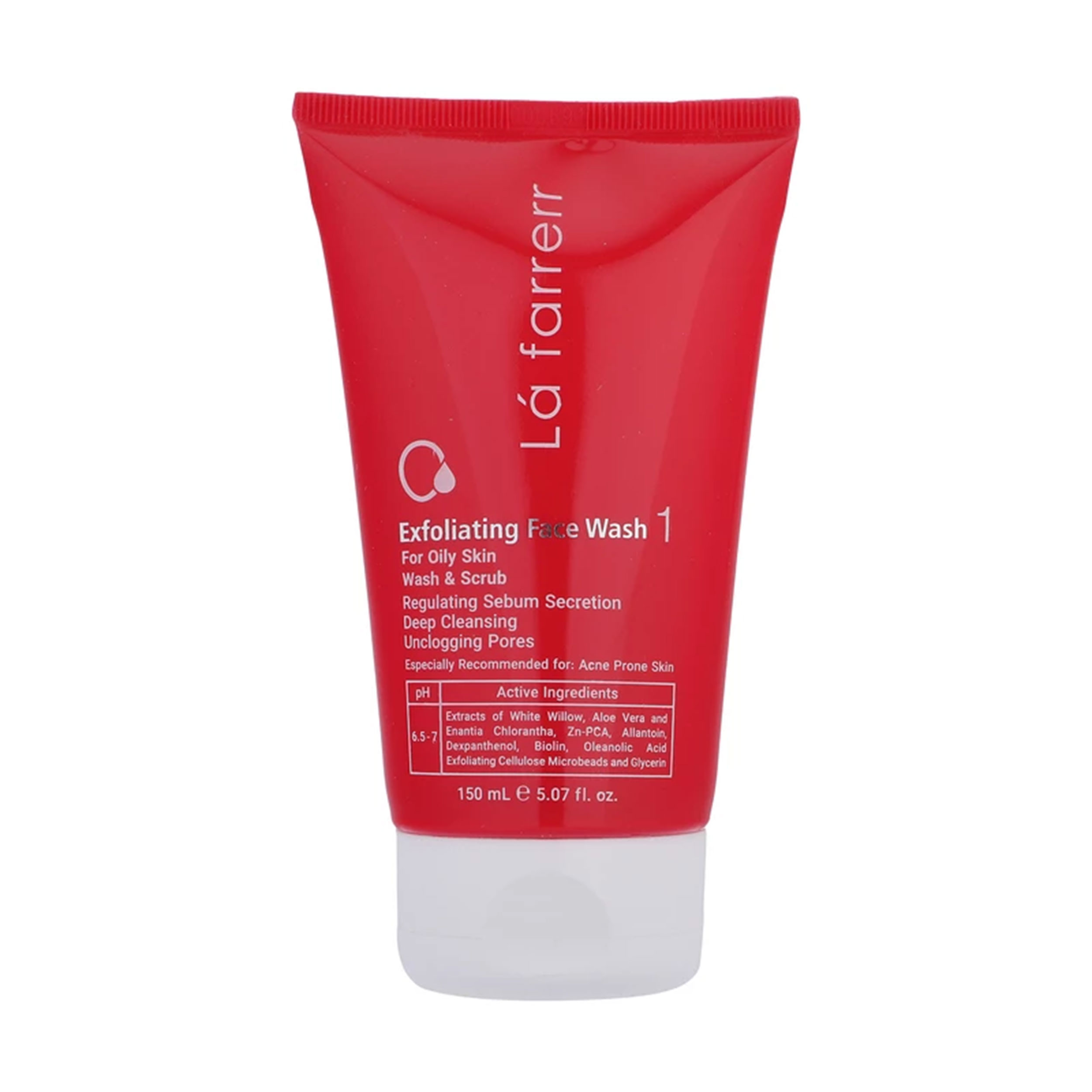 ژل شستوشوی و لایه بردار صورت لافارر مدل 01 مناسب پوستهای چرب حجم 150 میلیلیتر