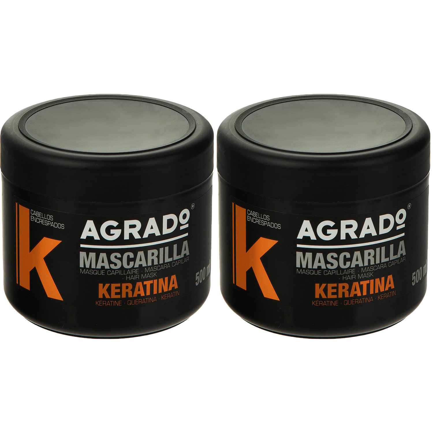 ماسک مو آگرادو مدل کراتین حجم 500 میلی لیتر بسته  2 عددی