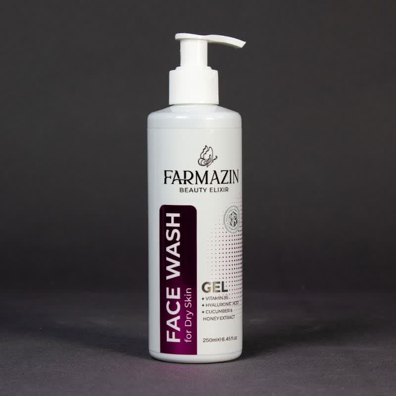 ژل شست‌وشوی صورت فارمازین مدل خیار و عسل مناسب برای پوست خشک حجم 250 میلی لیتر مجموعه دو عددی